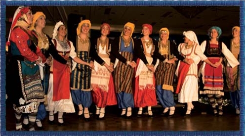 Hellenic Dancers during a performance.